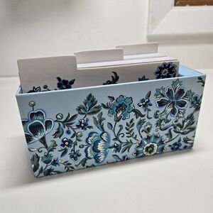 Vera Bradley Desktop Note Card Set Cloud Vine w/ Dividers & Stickers 27177-Q28